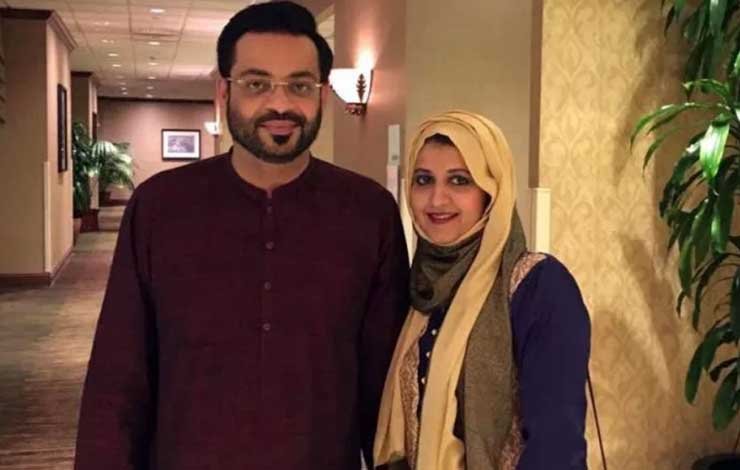 aamir liaquat with bushra iqbal, عامر لیاقت