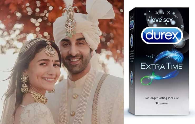 durex congratulates ranbir and alia, عالیہ بھٹ رنبیر کپور