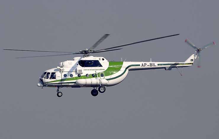 kpk government helicopter,  کےپی حکومت ہیلی کاپٹر