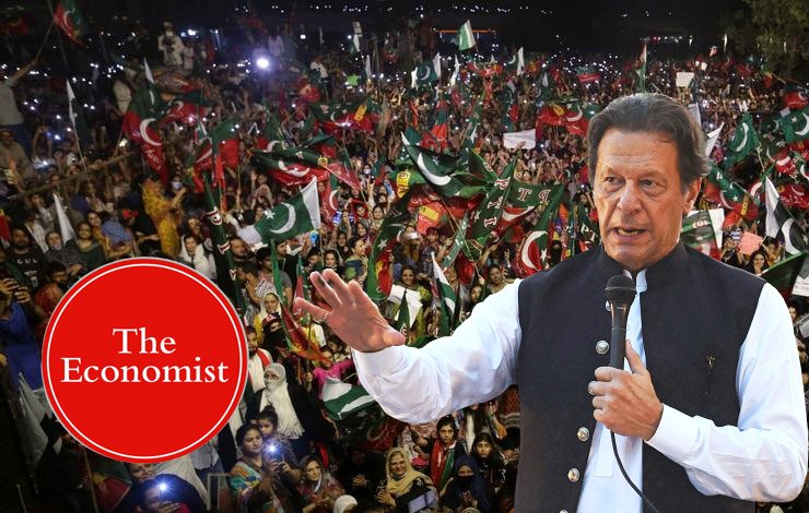 The Economist, PTI Chairman, Imran Khan, popular, دی اکنامسٹ، چیئرمین پی ٹی آئی، عمران خان، مقبول،