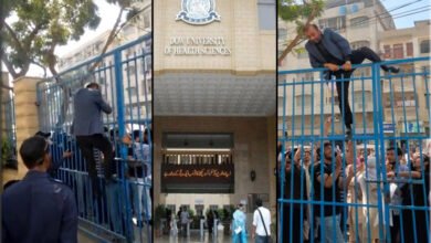 Photo of فاروق ستار نے فلمی ہیرو کا روپ دھارلیا، دروزاہ پھلانگ کر دھرنے میں جاپہنچے