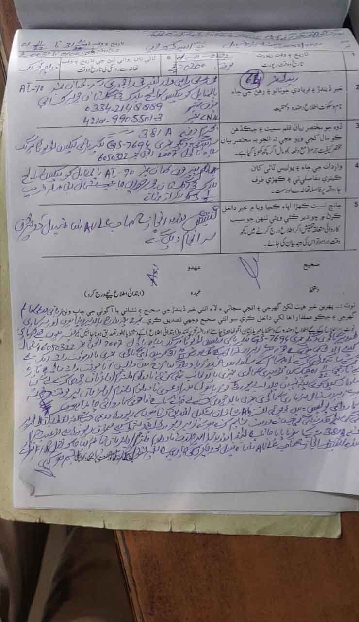 Karachi officer's car stolen