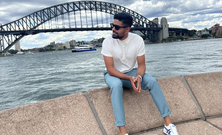 babar azam in sydney, بابر اعظم