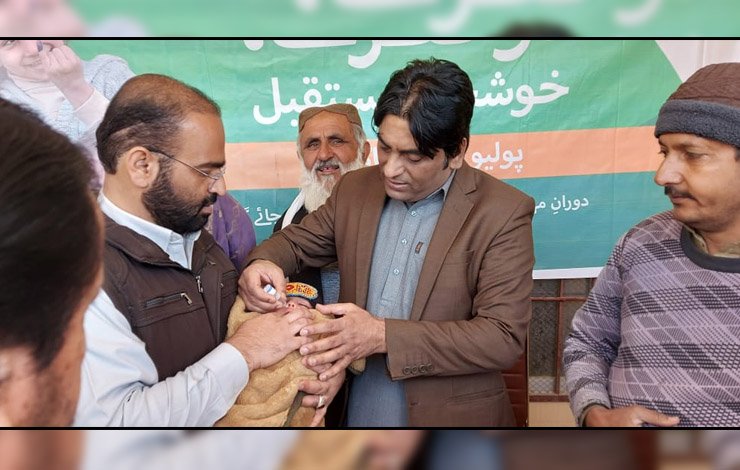 Commissioner, Lorelai, children, drops, counter, polio, campaign, beginning, کمشنر، لورالائی، بچوں، قطرے، انسداد، پولیو، مہم، آغاز،