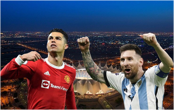 onaldo, messi, competition, Saudi, citizens, 10 million, rial, ticket, رونالڈو، میسی، مقابلہ، سعودی، شہری، 10 ملین، ریال، ٹکٹ،