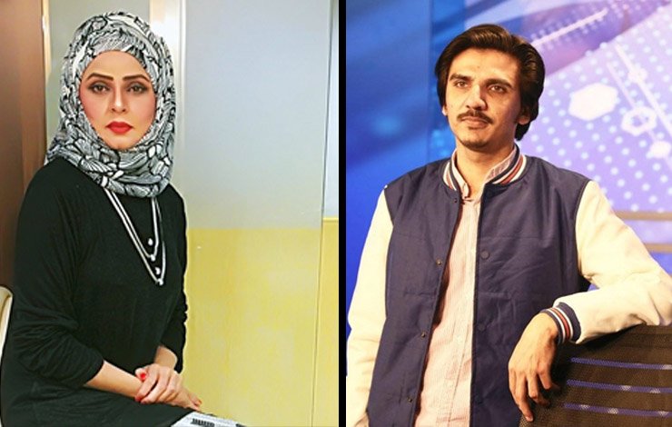 journalist, Asad, tv anchor, Nadia Mirza, between, collision, صحافی، اسد طور، ٹی وی اینکر، نادیہ مرزا، درمیان، ٹکرار،