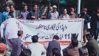 Photo of واپڈا ورکرز یونین کا محکمے کی ممکنہ نجکاری کے خلاف احتجاجی مظاہرہ