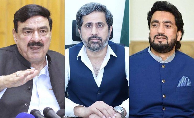 shehryar afridi, fayyaz ul hassan chohan and sheikh rasheed, شہریار آفریدی