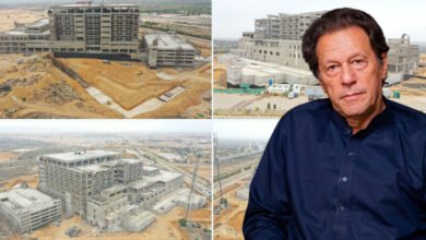 Photo of تمام تر مشکلات کے باوجود شوکت خانم اسپتال کراچی کی تعمیر جاری ہے، عمران خان