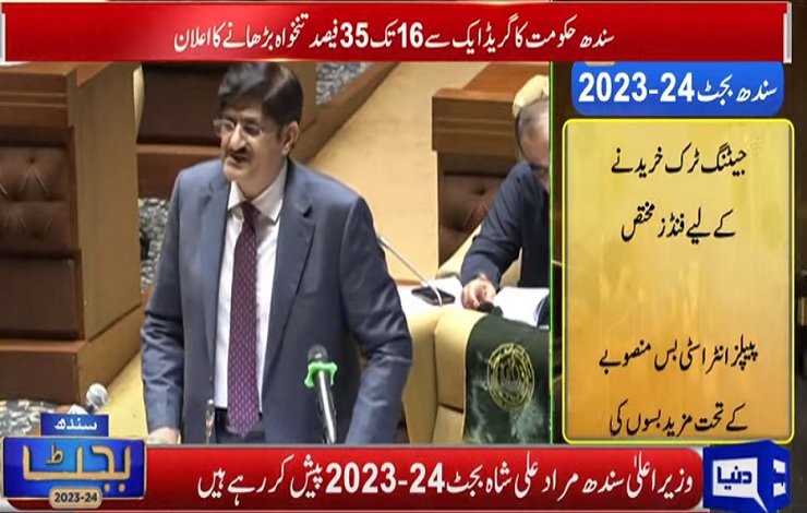 وزیراعلیٰ سندھ بجٹ 2023-24