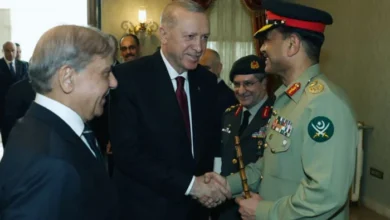 Photo of پاک ترک اسٹریٹجک تعاون بڑھانے پر اتفاق، شہباز، اردوان ملاقات، فیلڈ مارشل بھی موجود، علاقائی امن کے لیے مل کر کام جاری رکھنے کا عزم
